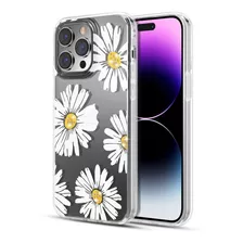 Funda Para iPhone 14 Pro Max Diseño Happy Flower + Vidrio 