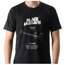 Camiseta Camisa Rock Black Sabbath Gibson Sg Tony Iommi