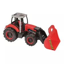 Brinquedo Infantil Trator Max Escavadeira Vermelho Tilin