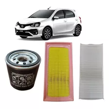 Kit 3 Filtros Toyota Etios 1.5 2016/21