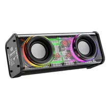 Bocina Portátil Bluetooth 5.0 Rgb 10w 1800mah Altavoces V8 Color Negro