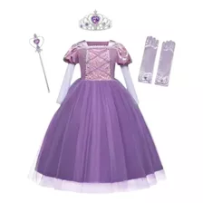 Fantasia Luxo Princesas Disney Completa Pronta Ent Rapunzel