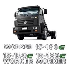 Adesivos 15-180e Worker Emblema Cromado Caminhão Volkswagen