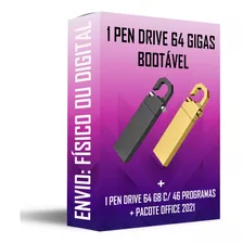 2 Pen Drives 64 Gb Bootável P/ Formatação + 46 Programas Pro