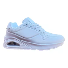 Zapatillas Blanca Mujer Air Running Deportivas - 7106