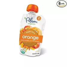 Ciruela Organics Etapa 2 Coma Sus Colores Naranja, Orgánico 
