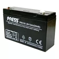Batería De Gel 6 Volt 10 Amper Press Alto Rendimiento