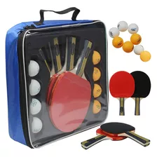 Juego De Palas De Ping Pong Mapol Quality, 4 Mesas Profesion