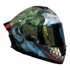 Casco Joker Abatible Led Aleron Dc Comics Guason Original Ns