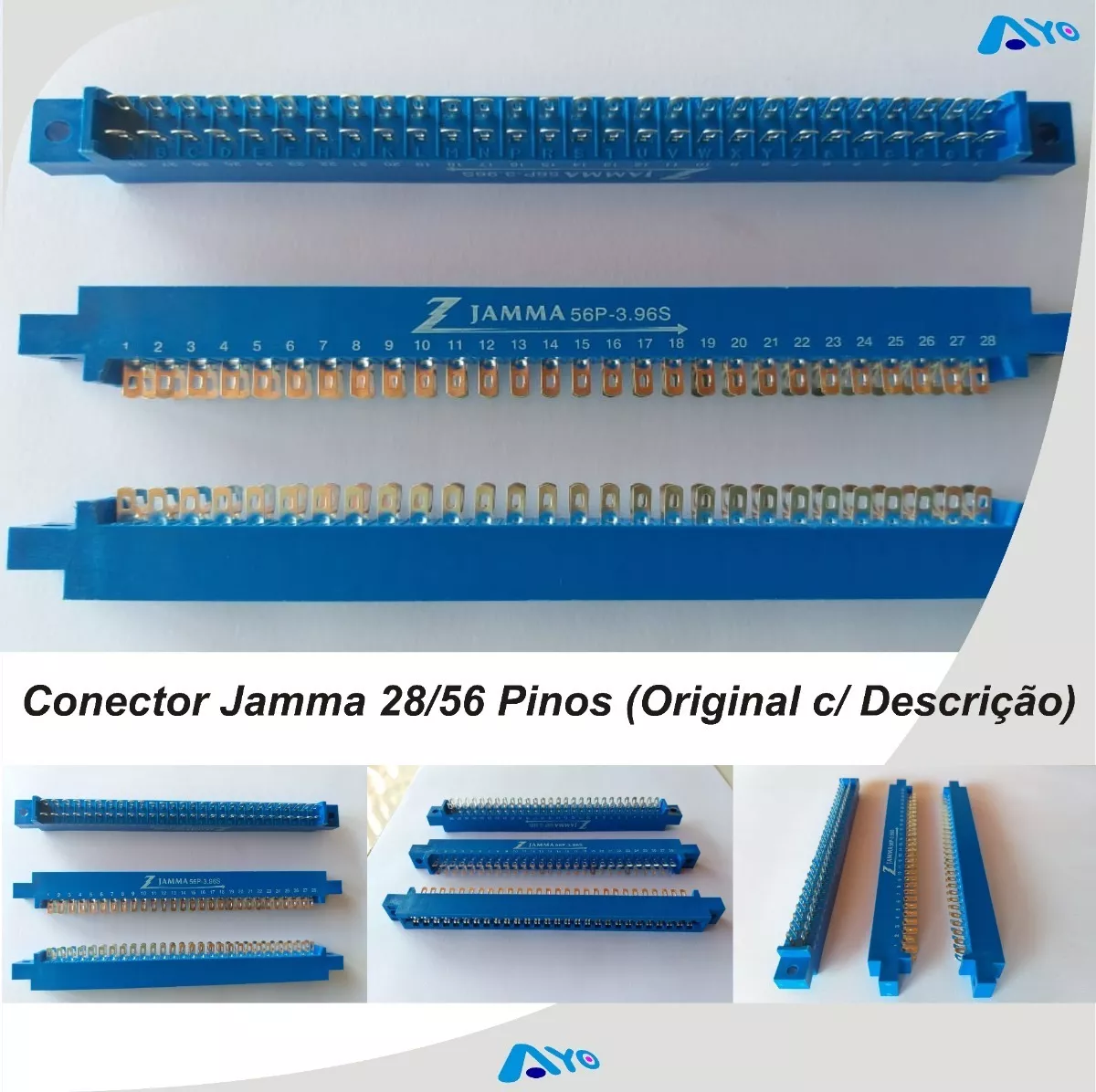 Conector Jamma 28/56 Pinos (original C/ Descrição) 1 Unidade