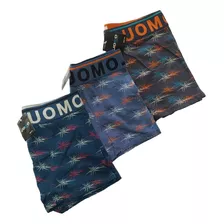 Bóxer Hombre Importado Algodón Con Elastano Pack X 3