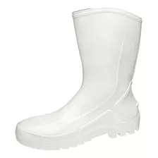 Bota Galocha Pvc Branca Cano Médio P/ Limpeza Frigo.marluvas