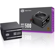 Fuente De Poder Cooler Master Mwe 500w Bronze Mpe-500 /vc Color Negro