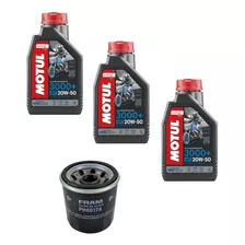 Kit Troca Oleo/filtro Cb 500 Motul 3000 20w50 (1998 Á 2005)