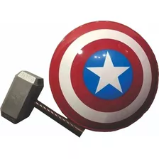 Escudo Capitán América + Martillo Thor Combo Avengers 