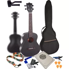 Kit Ukelele Handel Hu80-23 Concierto Negro + Accesorios /