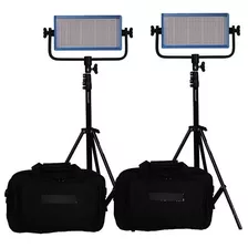 Dracast Led500 Pro Bi-color Led 2-light Kit With Gold Mount