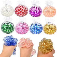 1 Mesh Ball Metalizada Pelota Antiestrés Fidget Toys Juguete