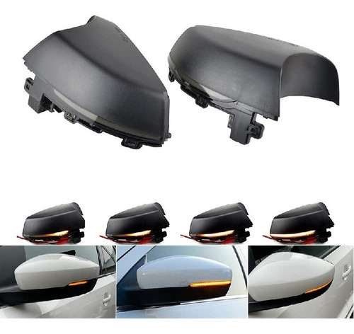 2pcsled Luz De Espejo Retrovisor Vw Polo Mk5 6r 6c 2009-2017 Foto 2