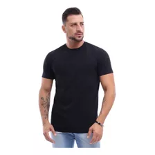 Camiseta Masculina Lisa 100% Algodão Premium Casual Camisa