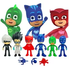 Kit 6 Bonecos Pjmasks Articulados 8cm Amaya Connor Infantil