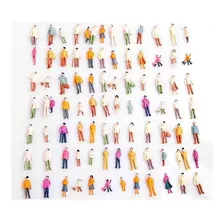 100 Miniaturas Pessoas - Escala Ho - 1/87 - 1/100 - Maquete