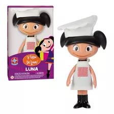 Boneca Luna Chef 20cm Em Vinil Articulada Estrela