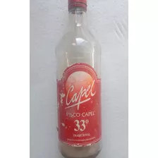 Botella Pisco Capel 33° Vacía Colección 