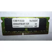 Memoria 512 Mb Pc133mhz Sdram Dimm Para Laptop Swissbit