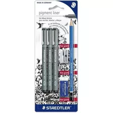 Set Staedtler Pigment Liner 308 En Blister Microcentro 