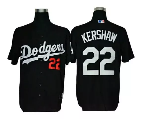 Camiseta Casaca Baseball Mlb Los Angeles Dodgers Kershaw 22