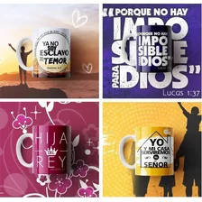 Plantillas Sublimación Tazones Cristianas Nro 1, Tazas