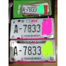 Placas Taxi Serie A Cdmx Rento O Vendo/todo En Orden Serio 