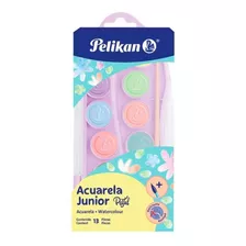 Acuarela Junior Pastel Pelikan Cont. 12 Piezas Más 1 Pincel