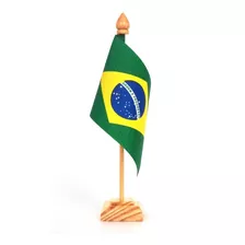 Bandeira Do Brasil De Mesa - 19 Cm