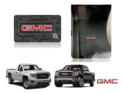 Tapetes 2pz Big Truck Logo Gmc Sierra 2014 2015 2016 2017 18 Foto 3