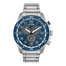 Citizen Drive Ar Chrono Blue Dial At2440-51l ..... Dcmstore Color De La Correa Plata Color Del Bisel Azul Color Del Fondo Azul