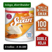Toalla Papel Swan 100 Mtrs Doble Hoja