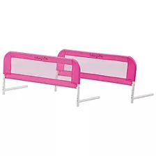 Dream On Me Malla Cama Rieles Rosa Pequeña 2 Cuenta