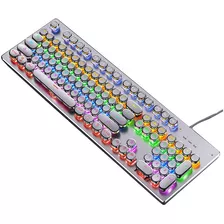 Teclado Mecánico Gamer Punk Para Pc Con Luz Rgb -zk-4