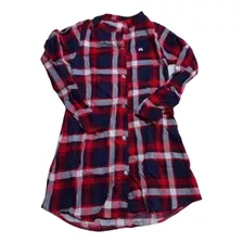 Vestido Chamise Xadrez Infantil Em Viscose Tam 1/8 Anos