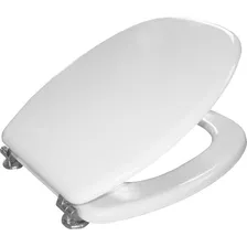 Asiento Tapa De Inodoro Madera Laqueda Blanco H. Metal Ariel Color 209-m Apto | Mo