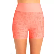 Shorts Fitness Fit Live! Essential Feminino Coral 