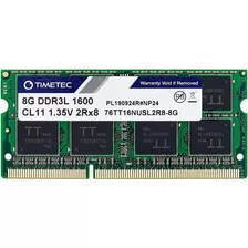 Memoria Ram Timetec Ddr3 8 Gb ( 1 X 8 Gb ) 1600 Mhz 11 Cl