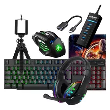 Kit Mobilador Completo Led Rgb Jogar Free Fire P/ Celular