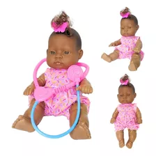 Boneca Tikinha Baby Doutora Doll Negra 
