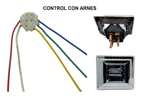 Control Elevador Sencillo Con Arnes Chevrolet Caprice 71-76 Foto 3