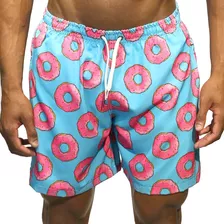 Bermuda Masculina Estampada Short Praia Masculino Tactel 