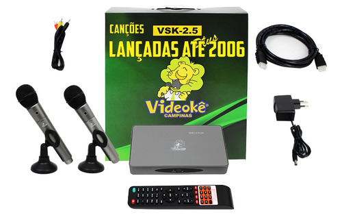 Promoção Aparelho Videokê Vsk2.5 Plus Com 2.933 Canções 