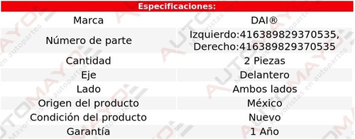 2-bases Para Amortiguador Del Dai Mark Viii Lincoln 93 Foto 2